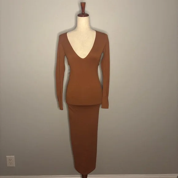 L'Academie Deena Knit Maxi Dress size XS - Picture 2 of 6